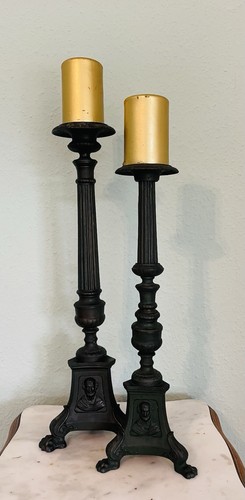Antikes kerzenständer set - antikes, kerzenständer-set