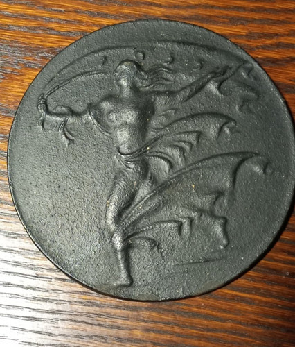 Antike runde wandplakette aus - runde,