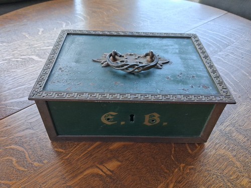 Antike geldkassette 1900 - geldkassette,