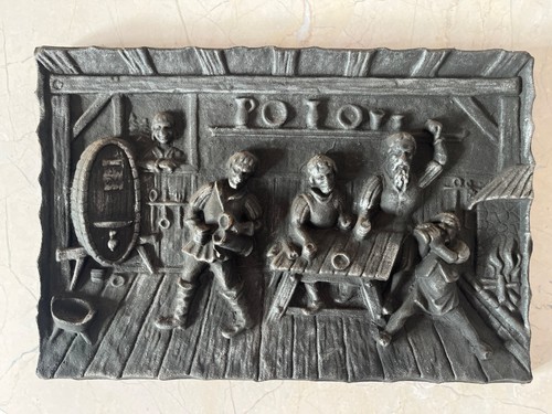 Eisen guss relief - relief, platte