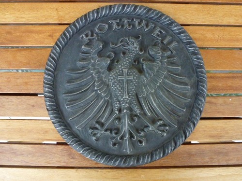Gussplatte stadtwappen - gussplatte,