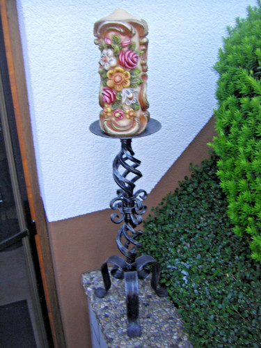 Schmiedeeisen kerzenständer - schmiedeeisen-,
