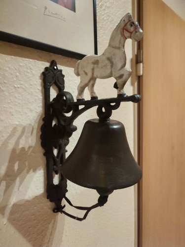 Türglocke gusseisen pferd - gusseisen,