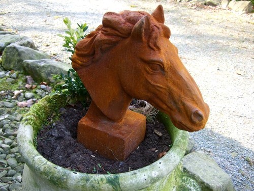 Pferdekopf skulptur für - pferdekopf,