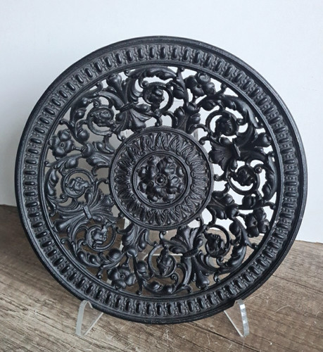Rar vintage kunstguss teller - vintage,