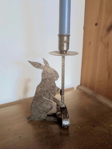 Art déco kerzenständer hase - kerzenständer,