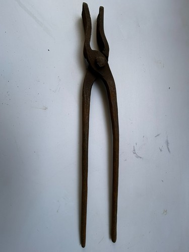 Antike feuerzange zange 60cm - zange,