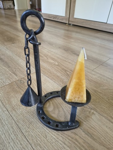 Metall hufeisen kerzenhalter - metall,