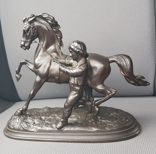 Feine skulptur rossebändiger - feine,